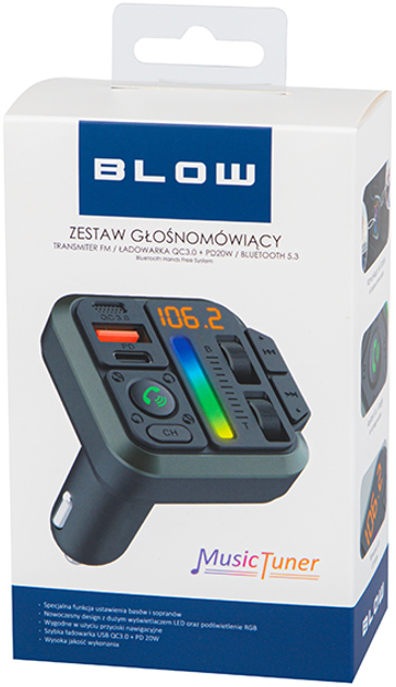 FM-трансмітер Blow 74-173 Bluetooth 5.3+QC3.0 (5900804135135) - зображення 2