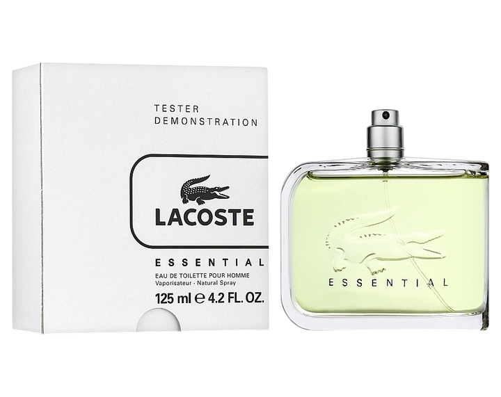 Тестер Туалетна вода для чоловіків Lacoste Essential 125 мл - Фото 1 Тестер Туалетна вода для чоловіків Lacoste Essential 125 мл - зображення 1