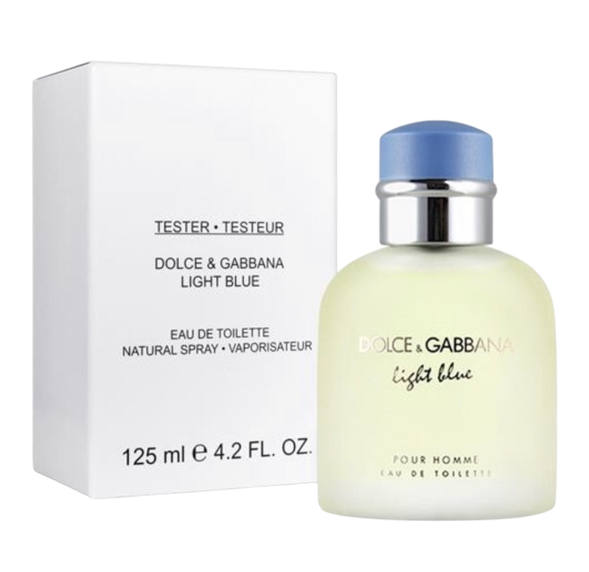 Тестер Туалетная вода для мужчин Dolce & Gabbana Light Blue Pour Homme 125 мл - Фото 1 Тестер Туалетная вода для мужчин Dolce & Gabbana Light Blue Pour Homme 125 мл - изображение 1