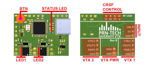 Адаптер Diversity VTX Adapter — модуль для двух VTX - изображение 3