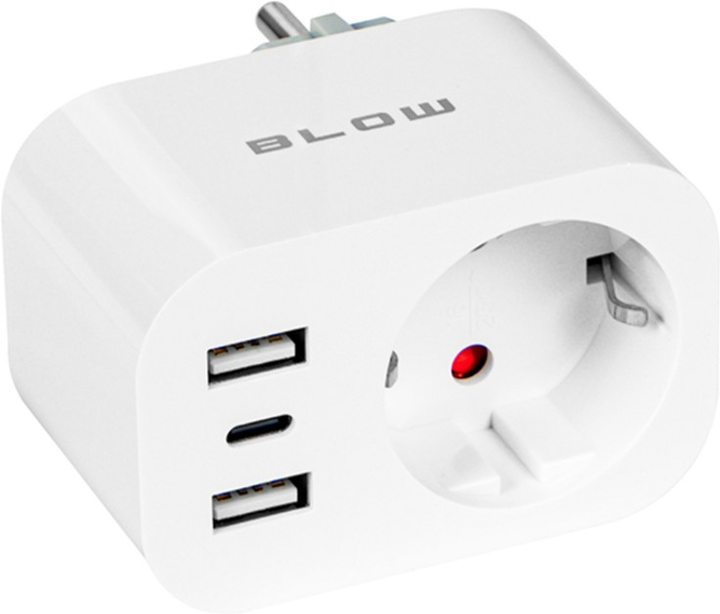 Розумна розетка Blow Wi-Fi Tuya 2xUSB-A+USB-C White (5900804148234) - зображення 2