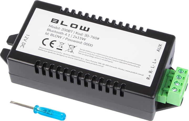 Підсилювач Blow 200BT 2x15W (30-760#) - зображення 1