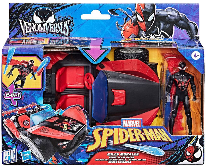Набір Hasbro SPIDER-MAN Spider Mobile & Miles Morales 10 см (5010996284839) - зображення 5