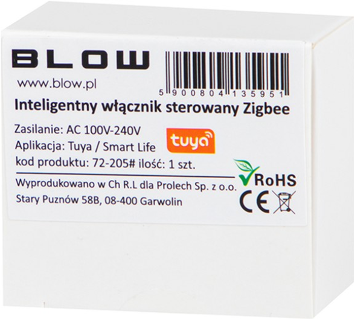 Inteligentny przekaźnik Blow dopuszkowy Wi-Fi Tuya (5900804135951) - obraz 2
