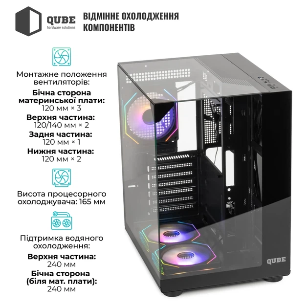 Корпус Qube AQUARIUM_GBNU3 - изображение 12