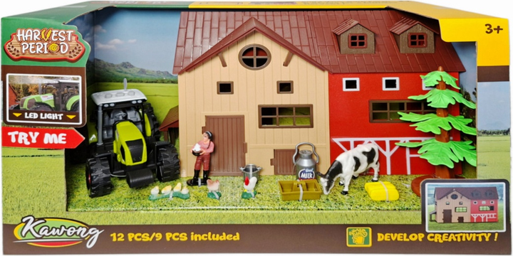 Zestaw do zabawy Swede Rolnictwo z traktorem ze światłem i dźwiękiem G8061 (5902496212873) - obraz 1