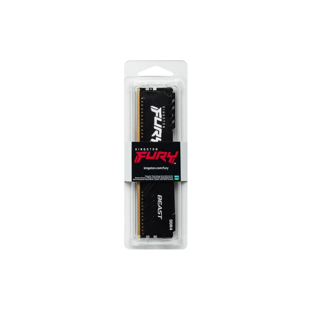 Модуль пам'яті для комп'ютера DDR4 16GB 3200 МГц Fury Beast Black Kingston Fury (ex.HyperX) (KF432C16BB1/16) - зображення 5