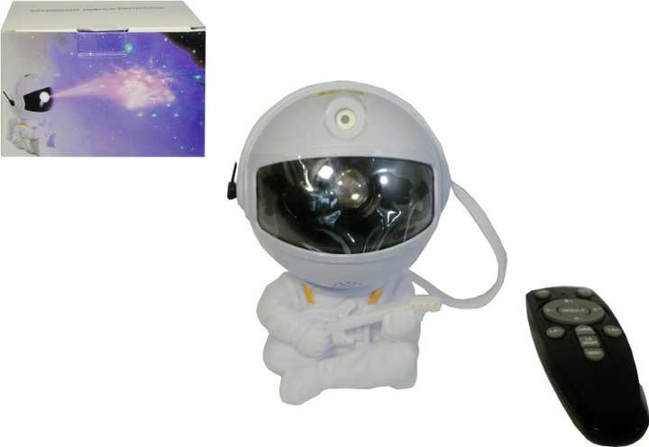 Lampka nocna dla dzieci z projektorem Swede Astronauta G8604 (5902496209217) - obraz 2