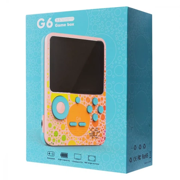 Портативная игровая консоль G6 3.5 дюйма 6000mAh Pink - изображение 6