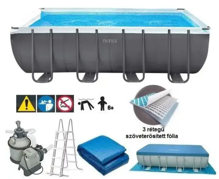 Каркасний басейн Ultra XTR 26356, з пісочним фільтром, тентом, 549 x 274 см. - зображення 5