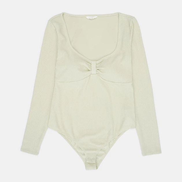 Боди-футболка женская H&M 1137323_св.зел L Светло-зеленая (KAY2000001585368) - Фото 1 Боди-футболка женская H&M 1137323_св.зел L Светло-зеленая (KAY2000001585368) - изображение 1