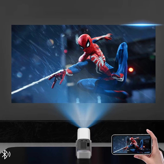 Портативный проектор 4K P30 Pro с WiFi, Bluetooth и пультом, мультимедийный смарт проектор для дома - Фото 6 Портативный проектор 4K P30 Pro с WiFi, Bluetooth и пультом, мультимедийный смарт проектор для дома - изображение 6