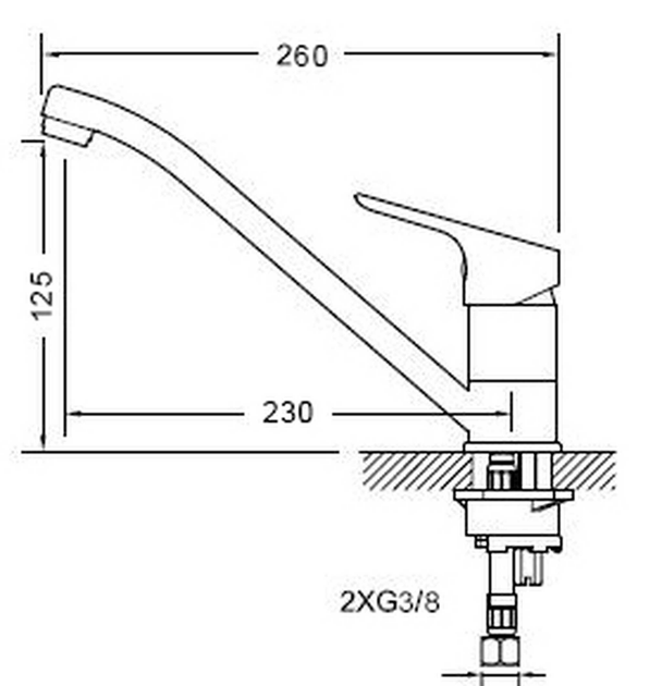 Кухонний змішувач Thema Lux Ariane ST-89001W - зображення 2
