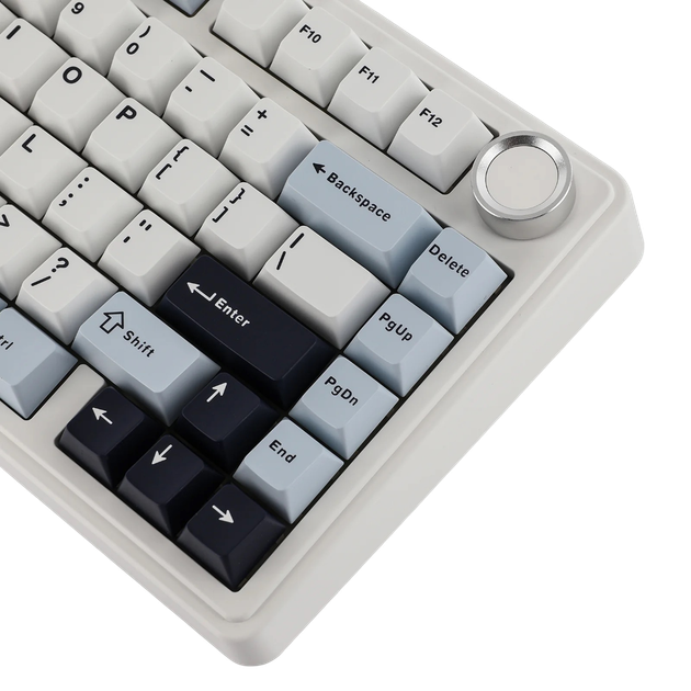Беспроводная механическая клавиатура AULA F75 White-Blue - Фото 5 Беспроводная механическая клавиатура AULA F75 White-Blue - изображение 5