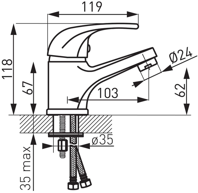 Bateria zlewozmywakowa Ferro Elba BEL2 - obraz 2