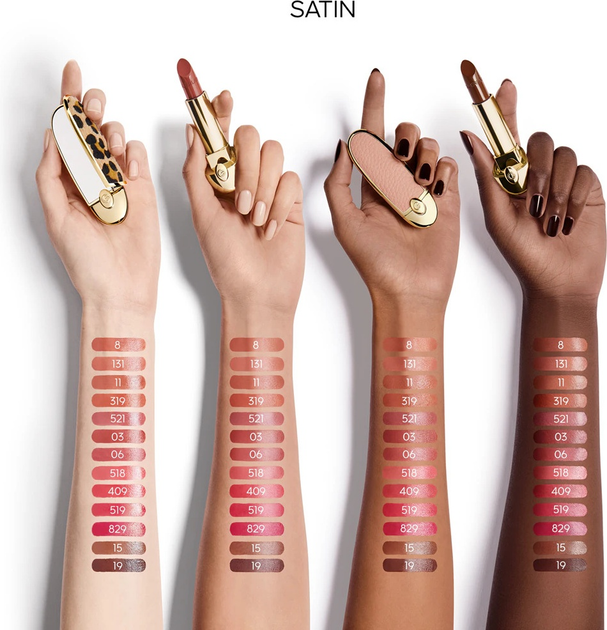 Wkład wymienny Szminka do ust Guerlain Rouge G Satin 829 Le Fuchsia Profond 3.5 g (3346470439061) - obraz 3