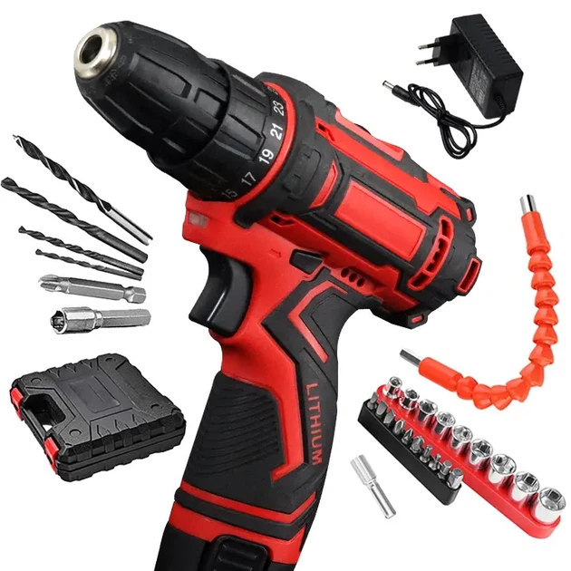Аккумуляторный шуруповерт с насадками KRAFFTEC 24V - изображение 4