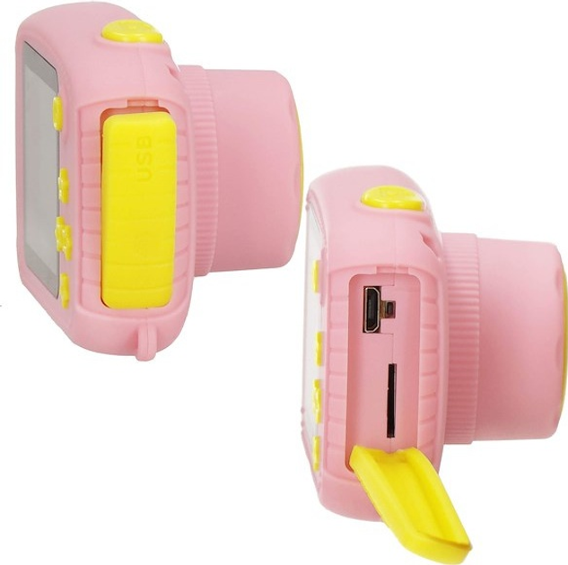 Дитячий фотоапарат Springos Full HD з картою 8 ГБ Рожевий KC0008 (5907719470719) - зображення 7