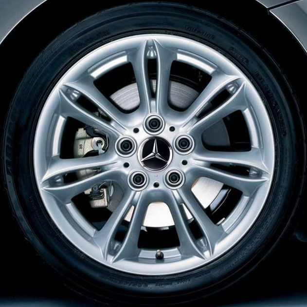 Колпачки (заглушки) в литые диски Mercedes Benz (Мерседес) 75 мм Черный - Карбон CountryMan - изображение 6