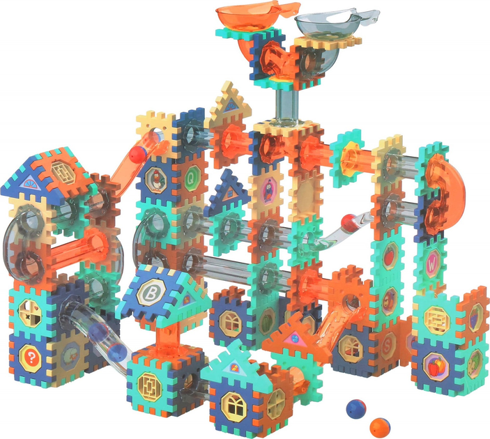 Klocki konstrukcyjne Springos Tor kuleczkowy 246 elementów (5907719490267) - obraz 2