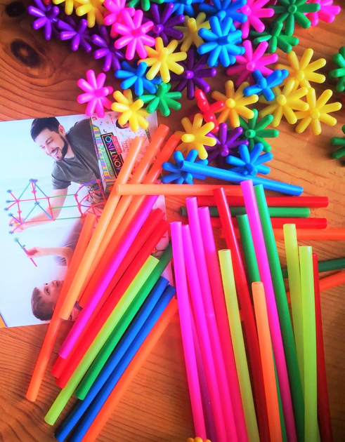 Конструктор Springos Трубки для будівництва 869 елементів (5907719490274) - зображення 3