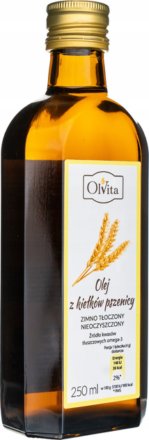 Олія з зародків пшениці Olvita холодного віджиму 250 мл (5907591923211) - зображення 2
