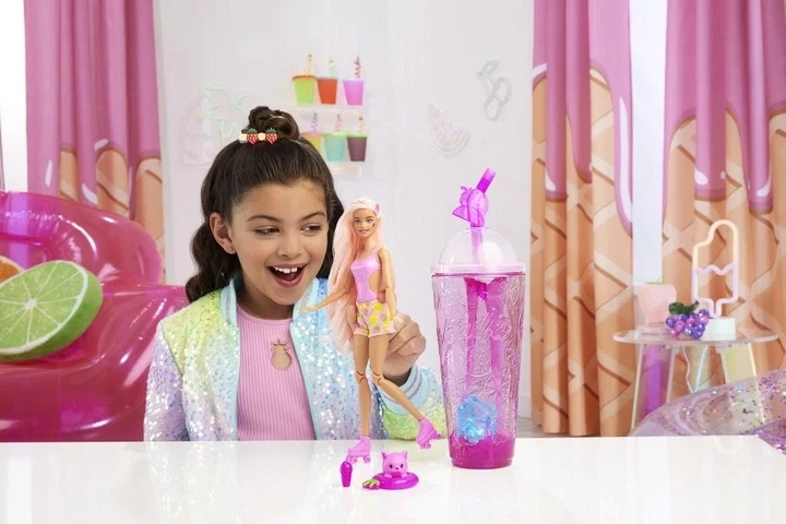 Кукла Barbie Pop Reveal Сочные фрукты Клубничный лимонад HNW41 - изображение 8