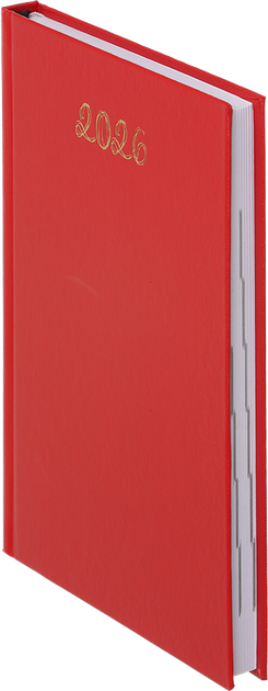 Ежедневник датированный 2026 (A5, жесткая обложка, красный) Buromax Optimal BM.2121-05 - Фото 2 Ежедневник датированный 2026 (A5, жесткая обложка, красный) Buromax Optimal BM.2121-05 - изображение 2