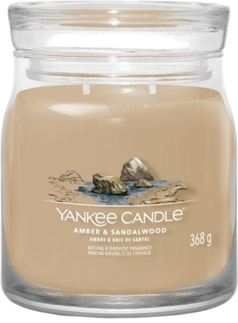 Ароматична свічка Yankee Candle Amber & Sandalwood 368 г (5038581129259) - зображення 1