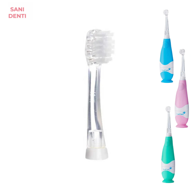 Сменная насадка Brush-Baby для щетки BabySonic 0-3 от 18 до 36 месяцев, 1 шт - изображение 4