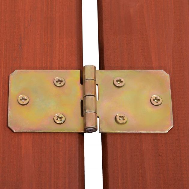 Дерев’яна пісочниця Springos просочена з кришкою, лавками, брезентом та полотном 140 x 140 см Каштанова (5907719499352) - зображення 5