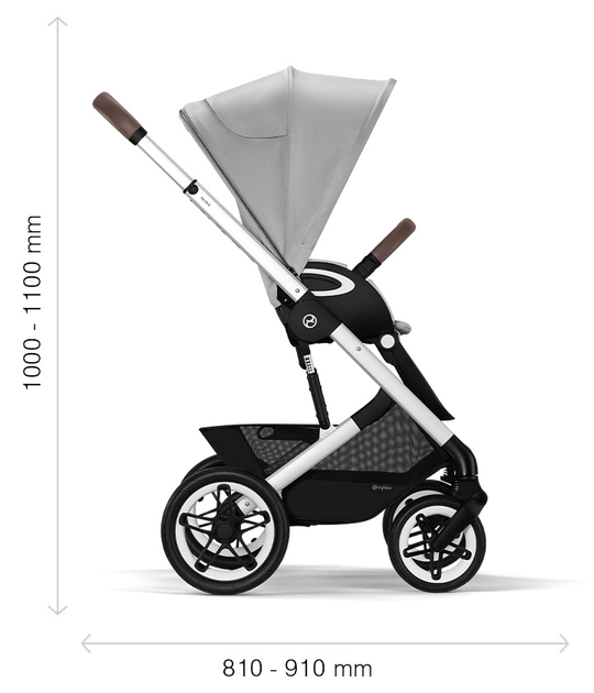 Прогулянкова коляска Cybex Gold Talos S Lux Moon Black (4063846392414) - зображення 13