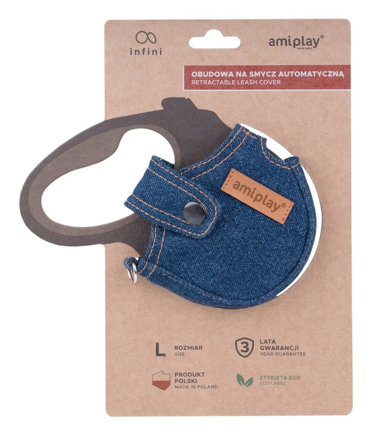 Obudowa na smycz Amiplay Denim L Granatowa (5907563275034) - obraz 1