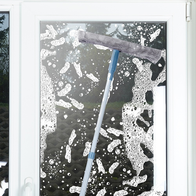 Mop do okien teleskopowy Ultra Clean ze ściągaczką 50-95 cm 4 elementy (8721037104999) - obraz 5