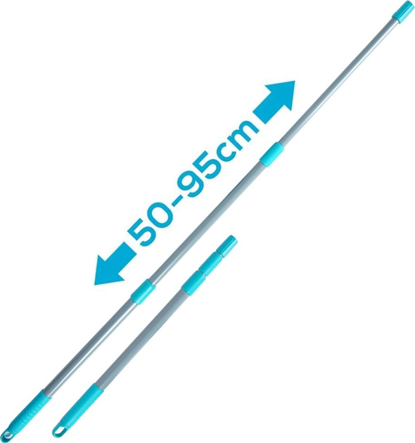 Телескопічна швабра для вікон Vilde зі скребком 57-128 см 4 елементи (5904316472085) - зображення 4