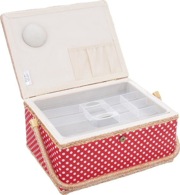 Niciarka Orion czerwona w grochy (154021) 24 x 18 x 12 cm (8592381175535) - obraz 4