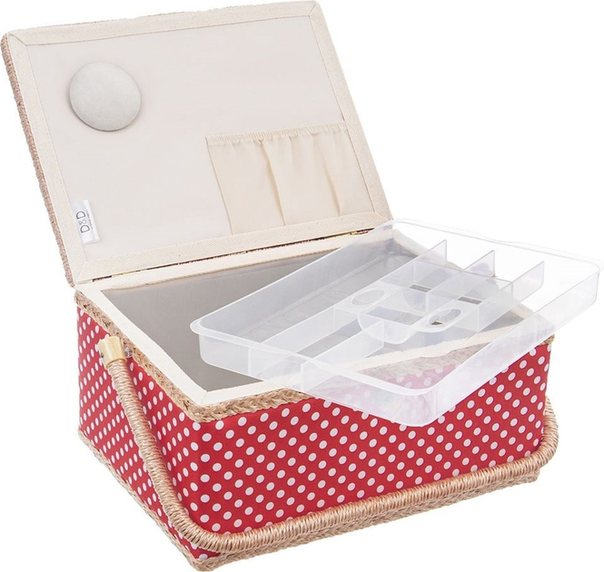 Niciarka Orion czerwona w grochy (154021) 24 x 18 x 12 cm (8592381175535) - obraz 6