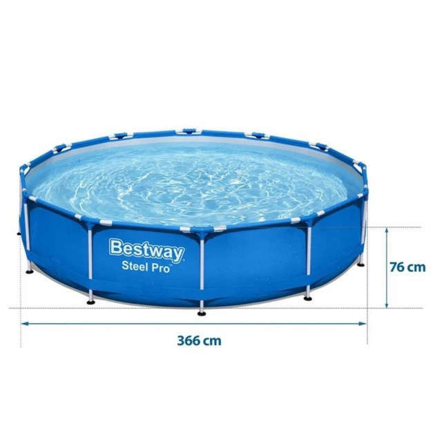 Басейн каркасний 366x76 см Bestway 56681 - изображение 7