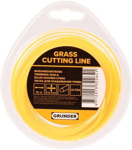 Żyłka tnąca Grunder 15 m x 1.6 mm (ROUND_PRO_1.6_X_) - obraz 1
