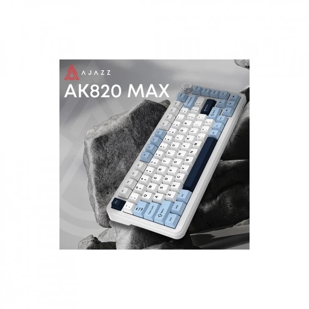 Клавиатура Ajazz AK820 MAX PLUS Daydream Switch RGB Wireless/Bluetooth/USB White (AK820MAX-DD-BWD) (315807) - Фото 3 Клавиатура Ajazz AK820 MAX PLUS Daydream Switch RGB Wireless/Bluetooth/USB White (AK820MAX-DD-BWD) (315807) - изображение 3