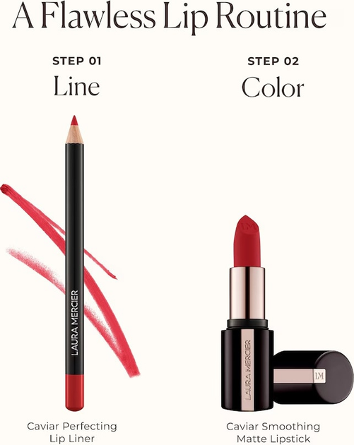 Помада для губ Laura Mercier Caviar Smoothing матова 520 Scarlet Velvet 3.8 г (194250067033) - зображення 4