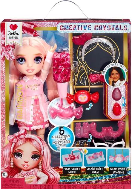 Lalka Rainbow High Creative Crystals Fashion Doll Bella (121367) (0035051121367) - obraz 1