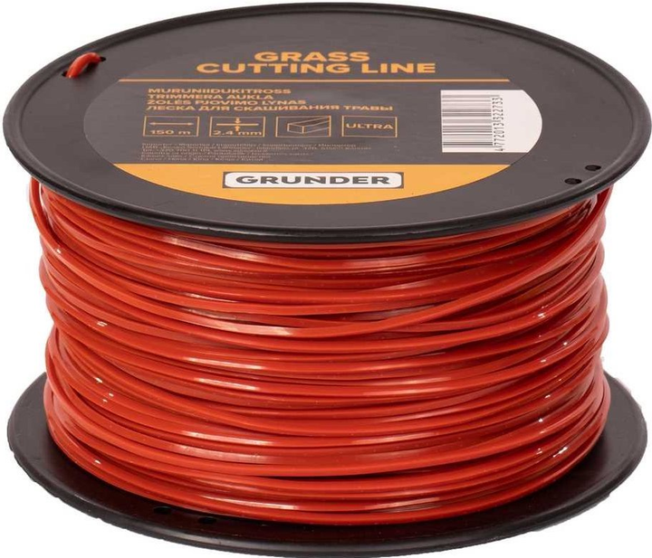 Волосінь для тримера Grunder 150 м x 2.4 мм (SQUARE_PRO_2.4_X) - зображення 1