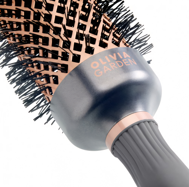 Okrągła szczotka do modelowania włosów Olivia Garden Expert Blowout Heat termoodporna z powłoką ceramiczną 55 mm (5414343021816) - obraz 2