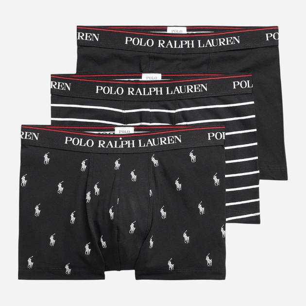Набір трусів-боксерів чоловічих бавовняних Polo Ralph Lauren 714830299009 2XL 3 шт Чорний (3616419657338) - зображення 1