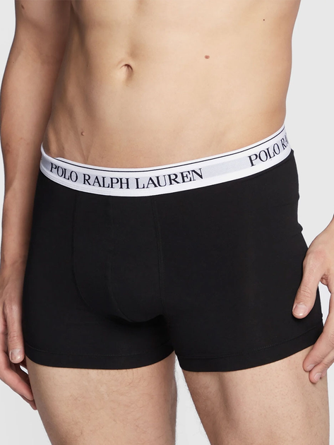 Набір трусів-боксерів чоловічих бавовняних Polo Ralph Lauren 714830299052 S 3 шт Чорний/Білий/Сірий (3616533066658) - зображення 2