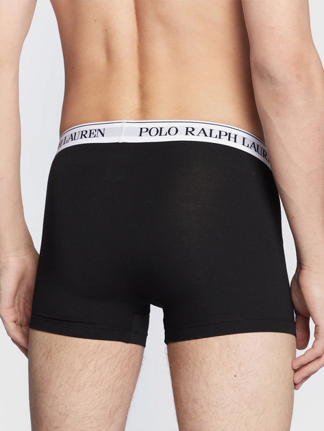 Набір трусів-боксерів чоловічих бавовняних Polo Ralph Lauren 714830299052 S 3 шт Чорний/Білий/Сірий (3616533066658) - зображення 3