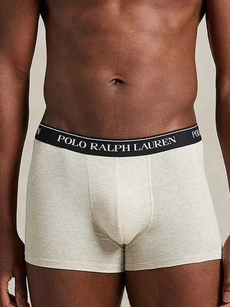 Набір трусів-боксерів чоловічих бавовняних Polo Ralph Lauren 714830299177 XL 3 шт Чорний/Білий/Синій (3616853768232) - зображення 2