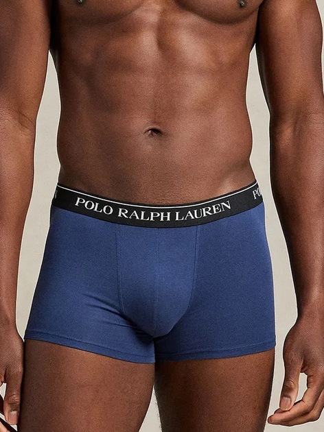 Набір трусів-боксерів чоловічих бавовняних Polo Ralph Lauren 714830299177 M 3 шт Чорний/Білий/Синій (3616853764944) - зображення 4