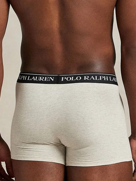 Набір трусів-боксерів чоловічих бавовняних Polo Ralph Lauren 714830299177 XL 3 шт Чорний/Білий/Синій (3616853768232) - зображення 3
